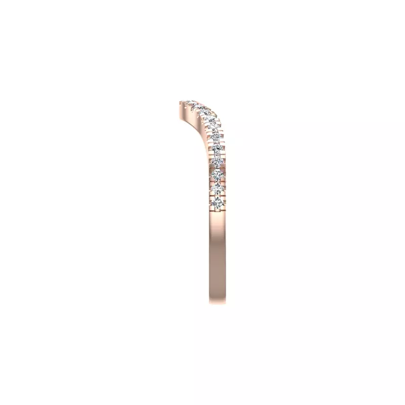 14K Rose Gold Kailani Pave Band