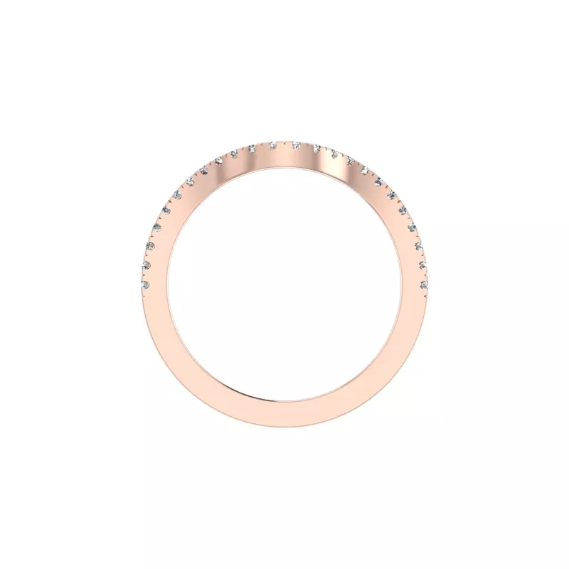 14K Rose Gold Kailani Pave Band