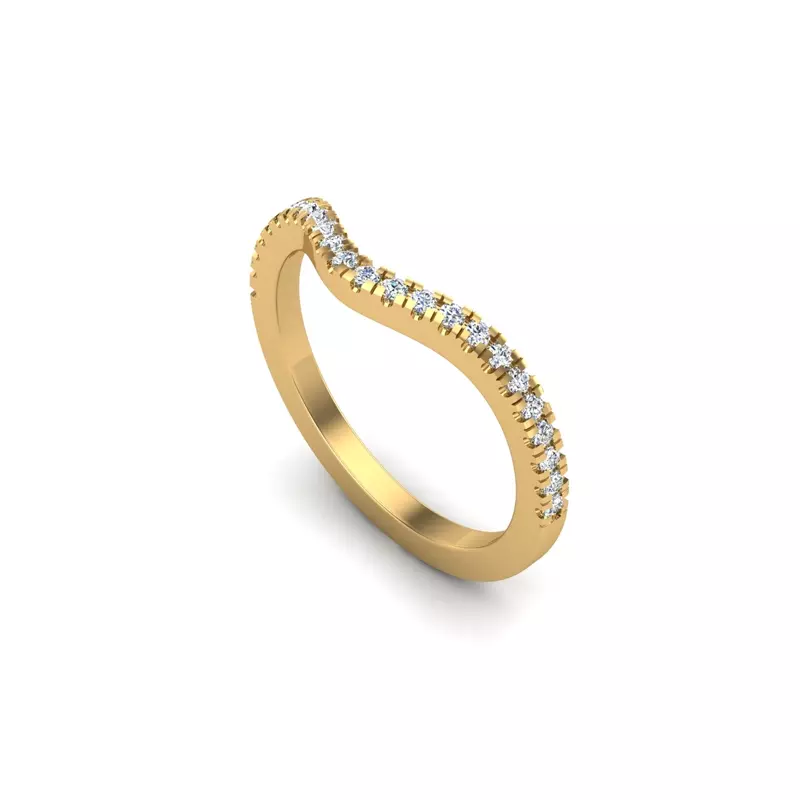 14K Yellow Gold Kailani Pave Band