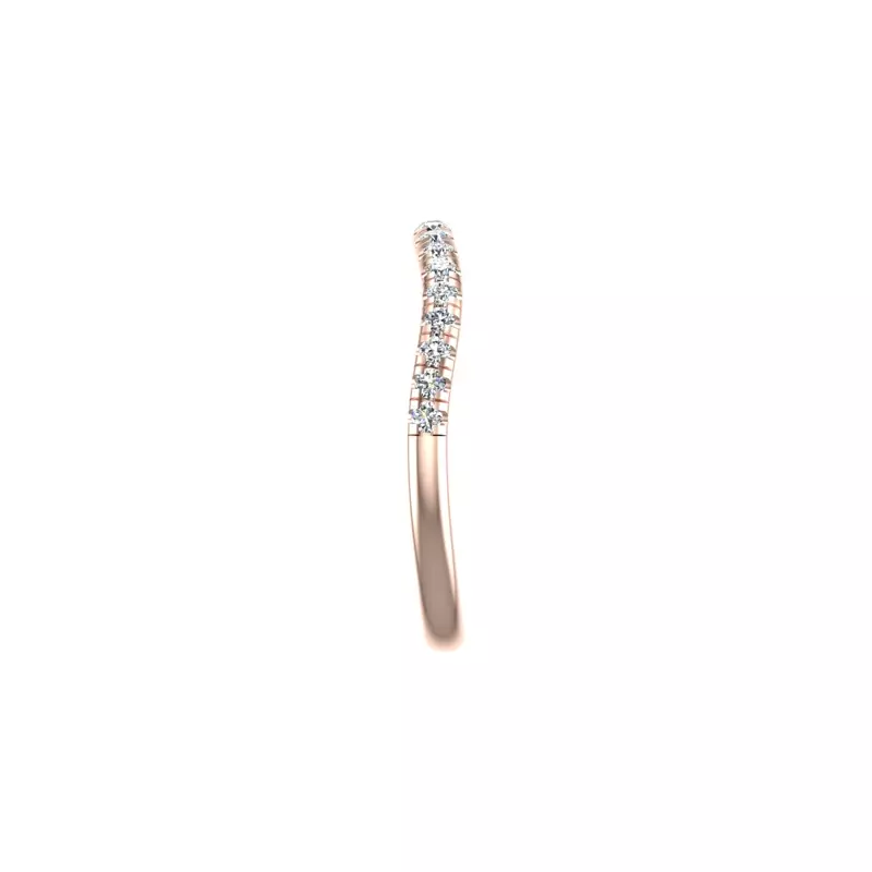 14K Rose Gold Alaya Pave Band