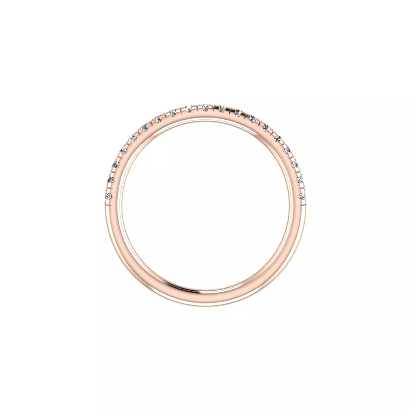 14K Rose Gold Alaya Pave Band