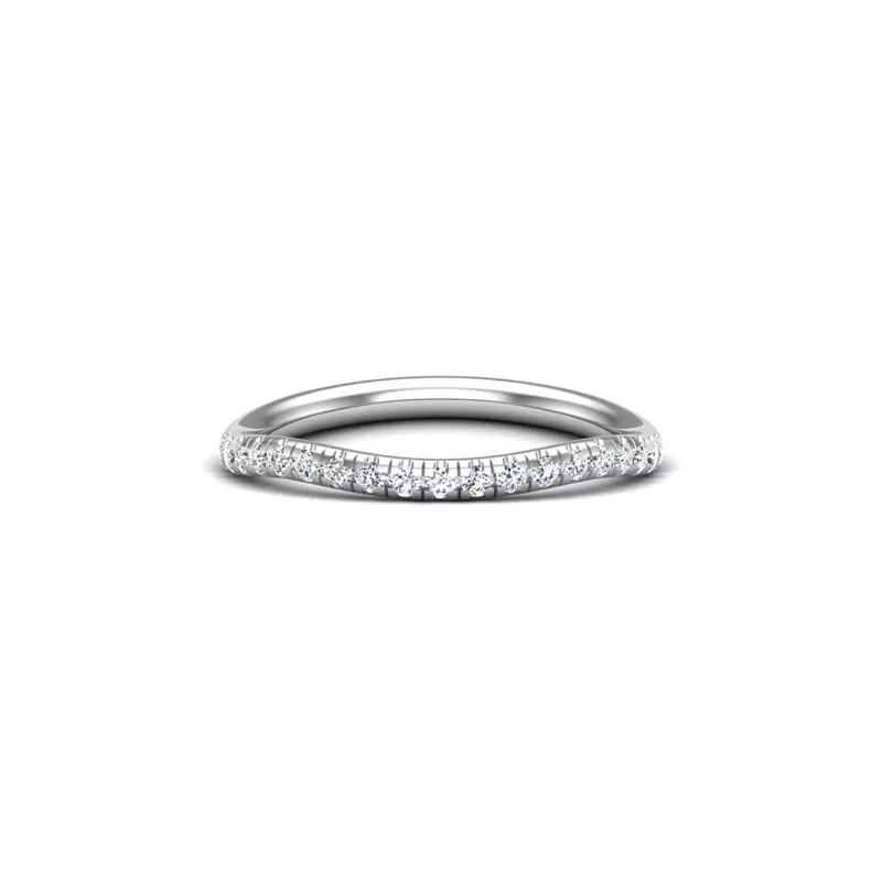 18K White Gold Alaya Pave Band