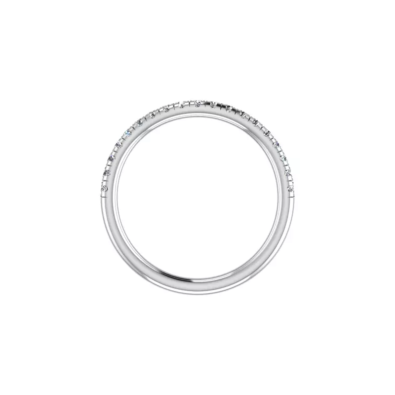 18K White Gold Alaya Pave Band