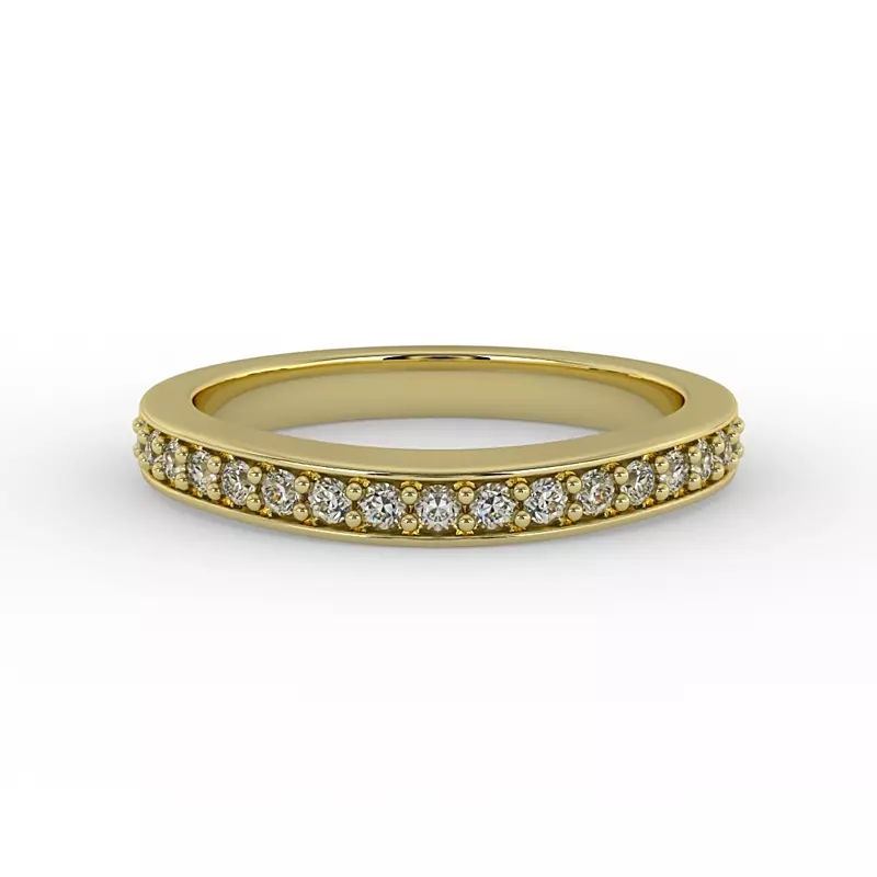 14K Yellow Gold Amira Pave Band