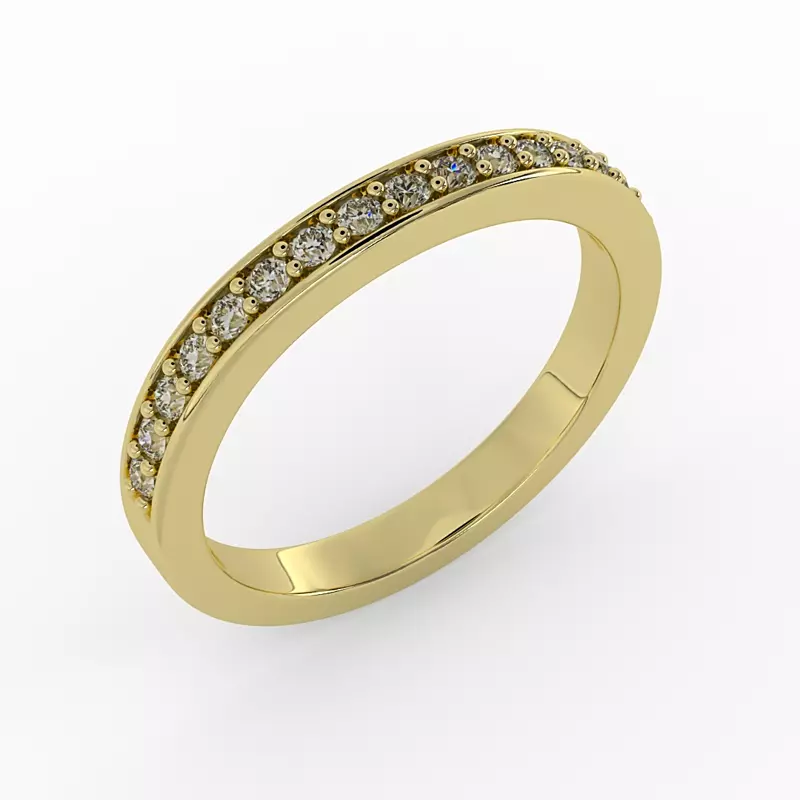 14K Yellow Gold Amira Pave Band
