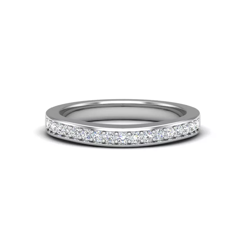 Platinum Amira Pave Band