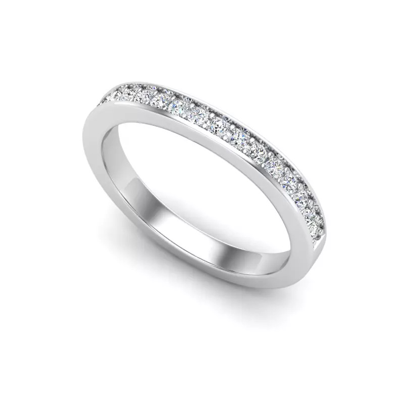 Platinum Amira Pave Band