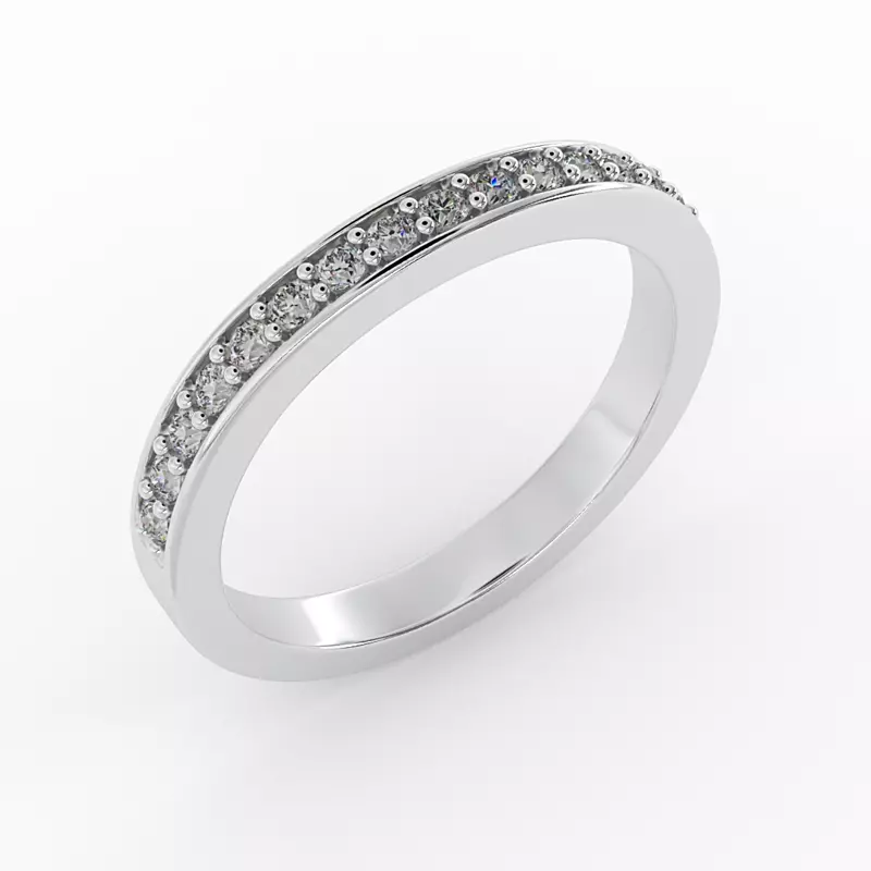 Platinum Amira Pave Band