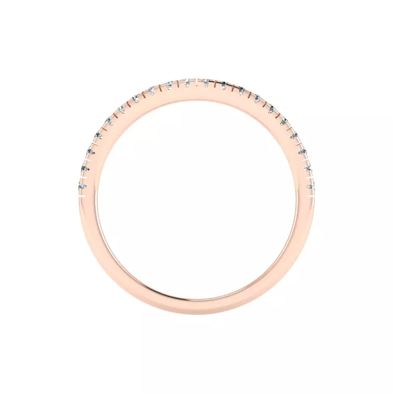 14K Rose Gold Grace Pave Band