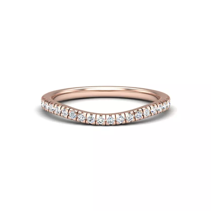 14K Rose Gold Grace Pave Band