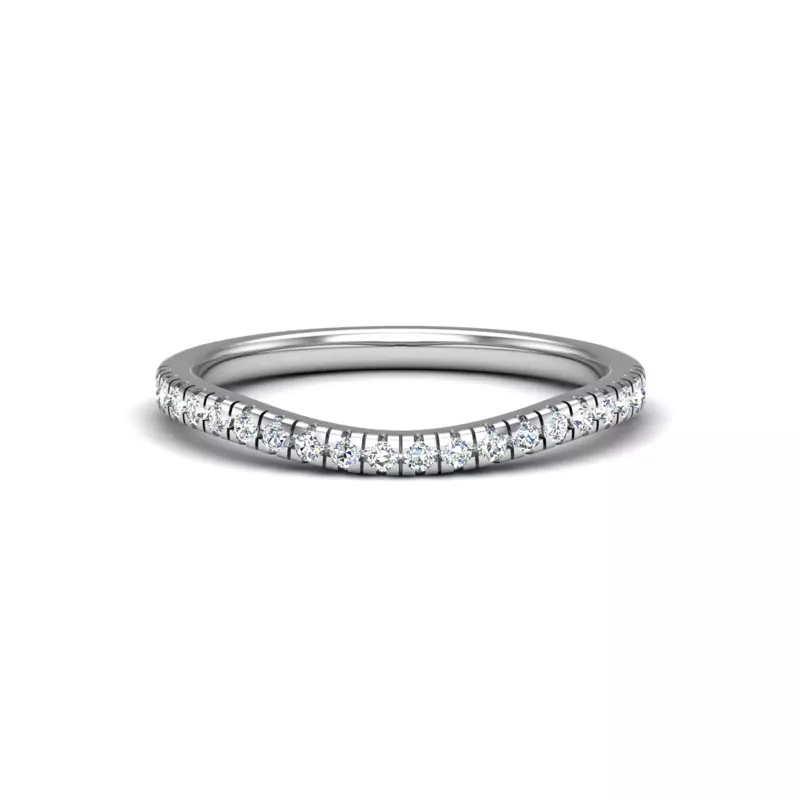 14K White Gold Grace Pave Band