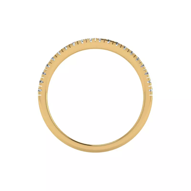 14K Yellow Gold Grace Pave Band