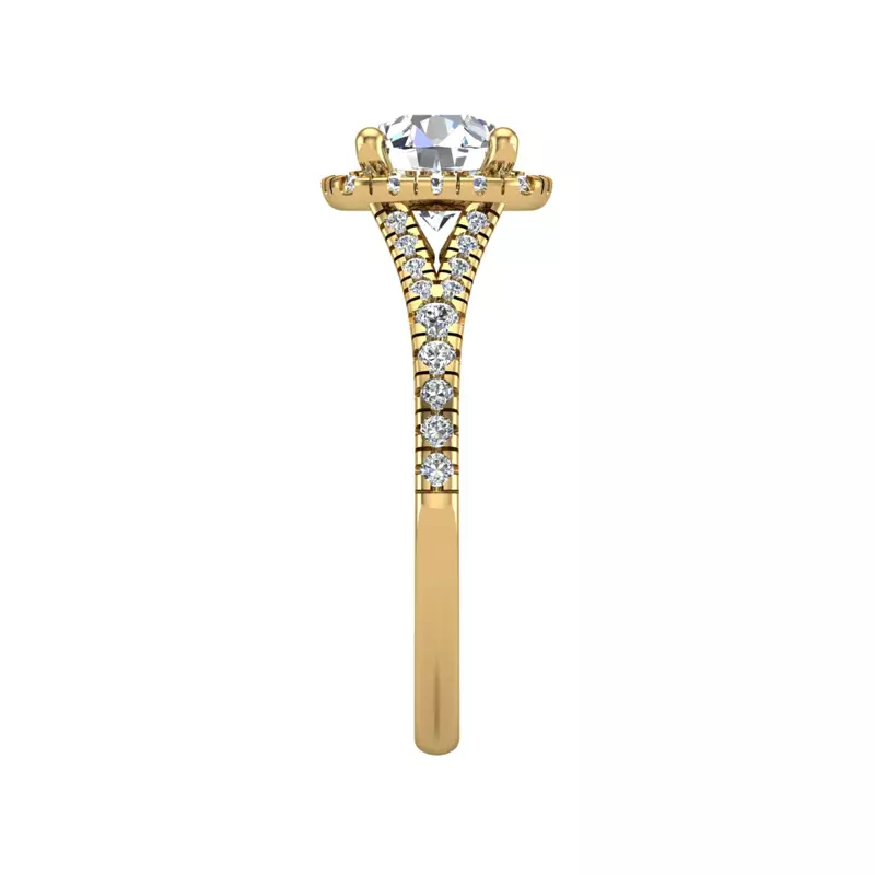 14K Yellow Gold Grace Pave Band