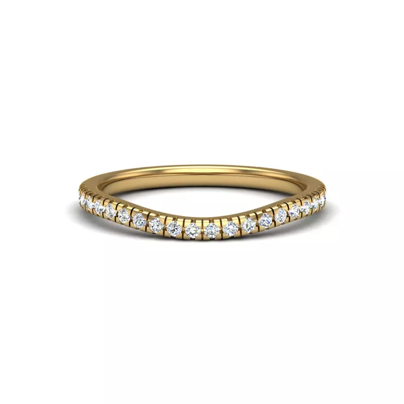 14K Yellow Gold Grace Pave Band