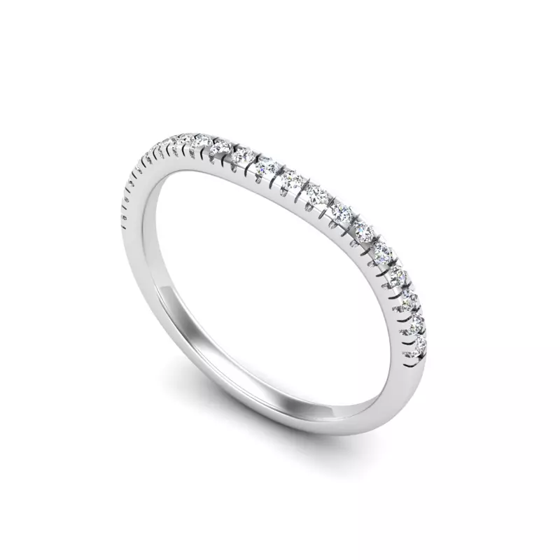 18K White Gold Grace Pave Band