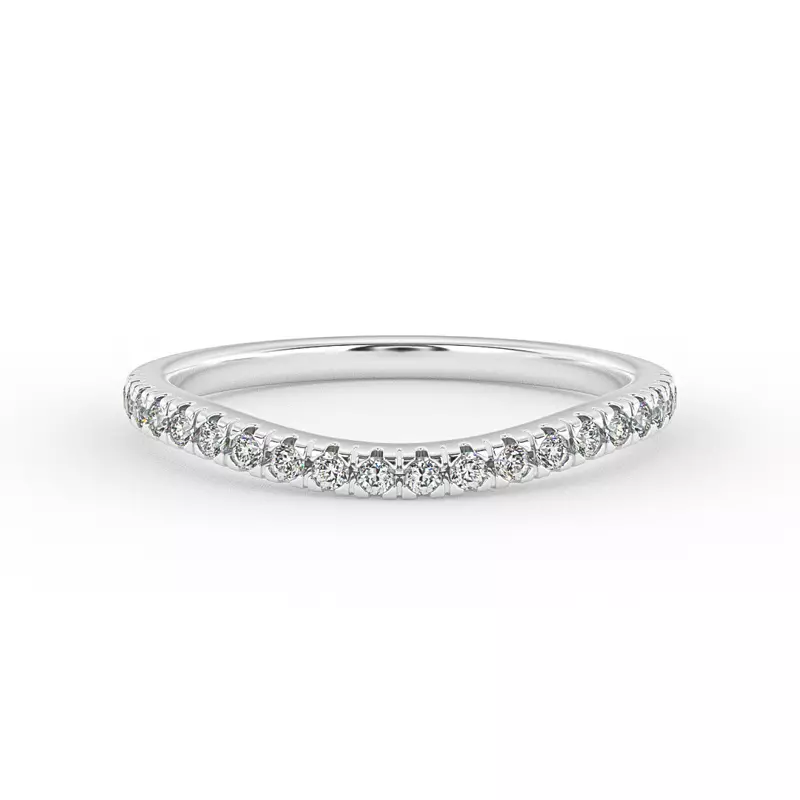 18K White Gold Grace Pave Band