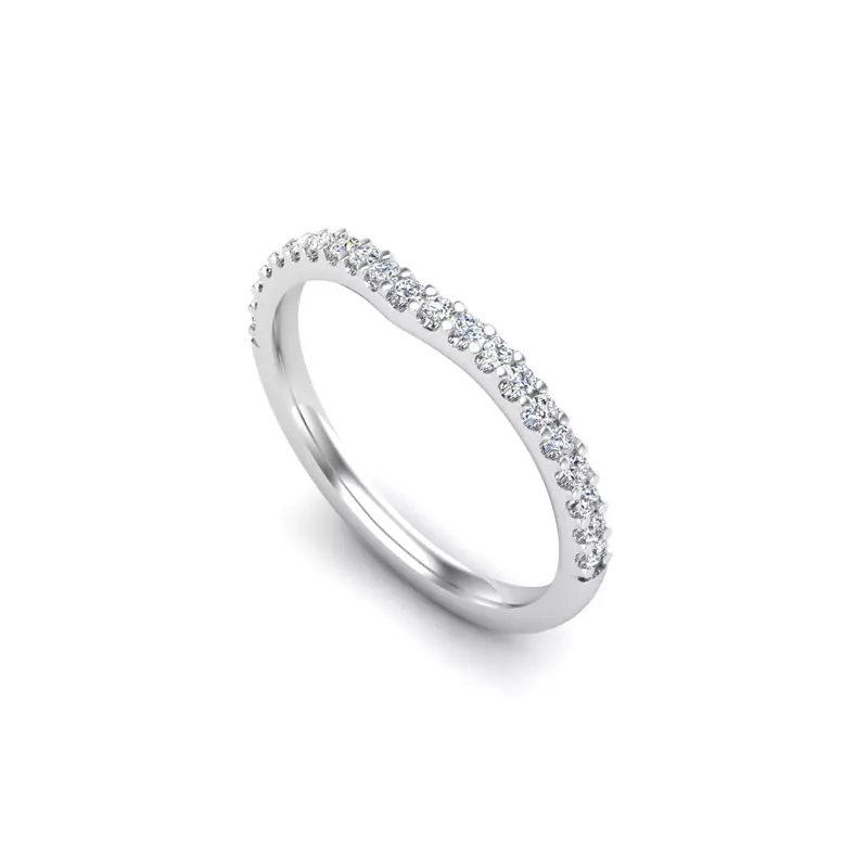14K White Gold Wynter Pave Band