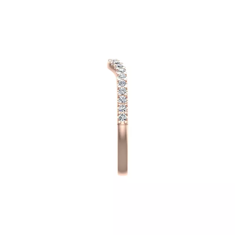 14K Rose Gold Eleanor Pave Band