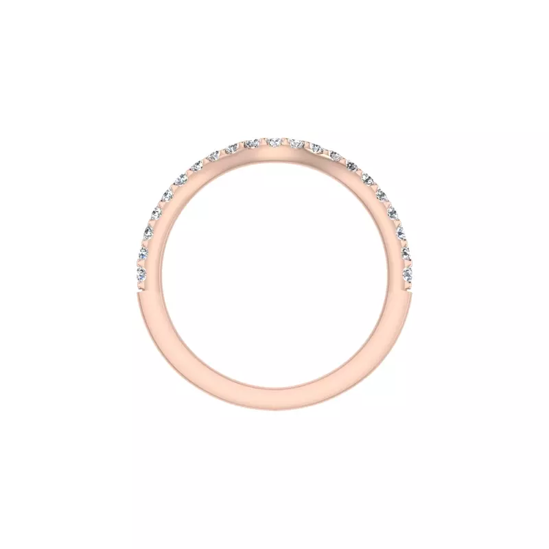 14K Rose Gold Eleanor Pave Band