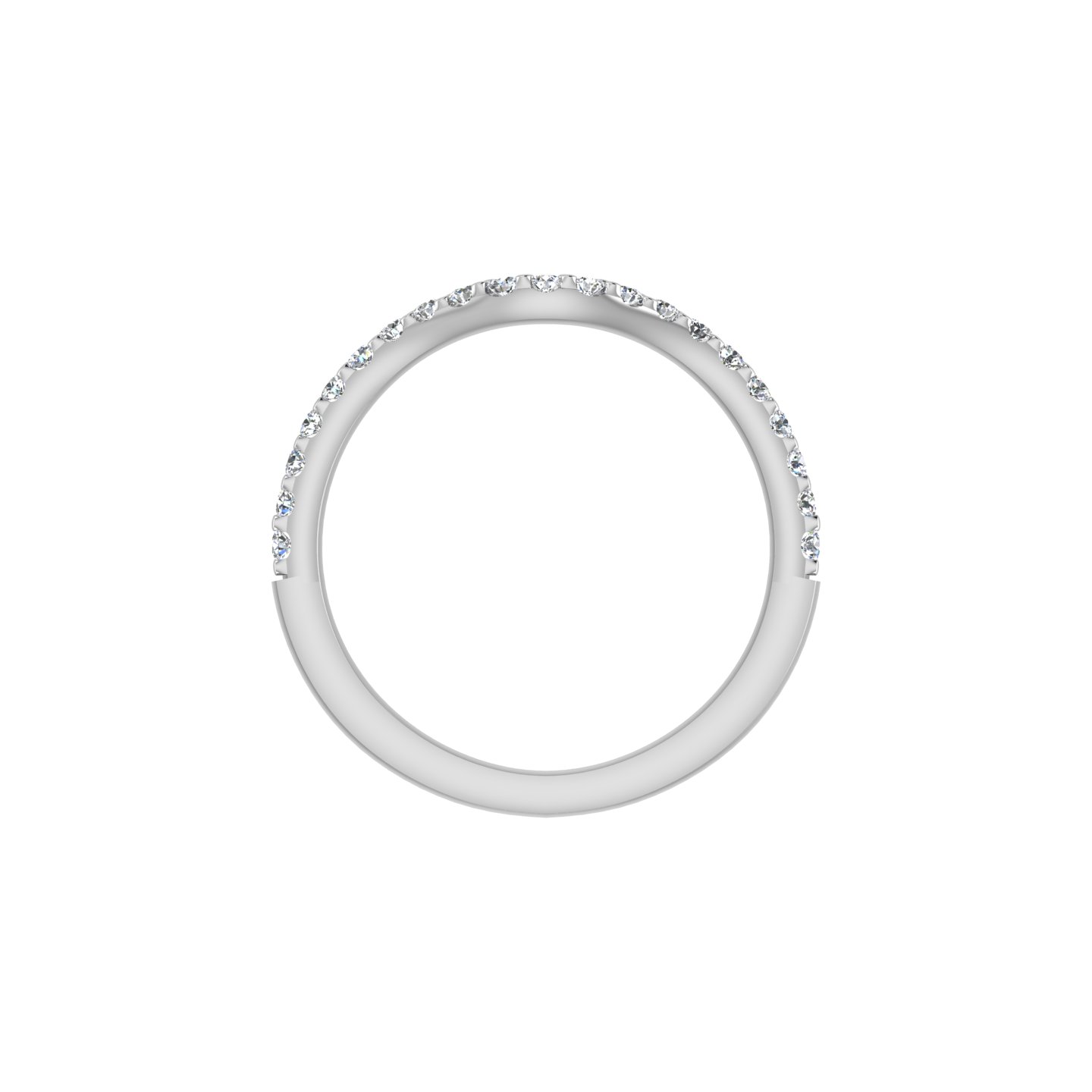 18K White Gold Daleyza Pave Band