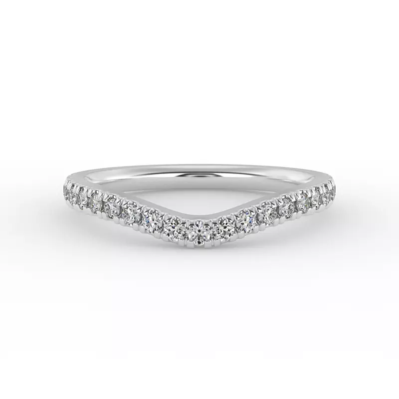 14K White Gold Eloise Pave Band