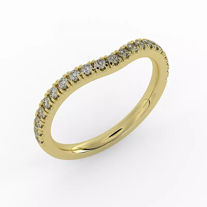 14K Yellow Gold Eloise Pave Band