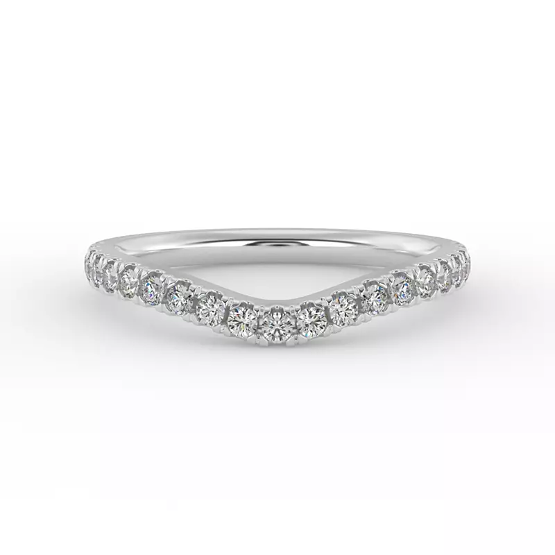 14K White Gold Amaya Pave Band