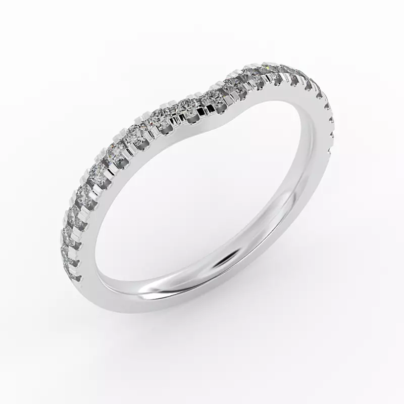 18K White Gold Juliana Pave Band