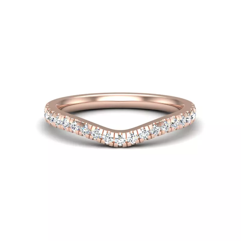 14K Rose Gold Aliya Pave Band