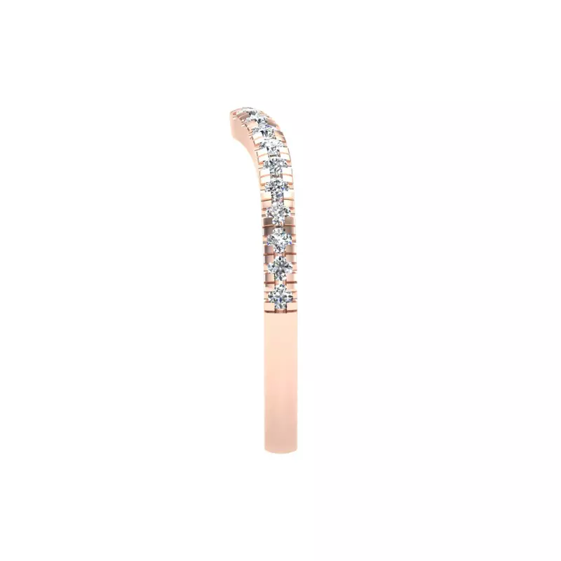 14K Rose Gold Aliya Pave Band
