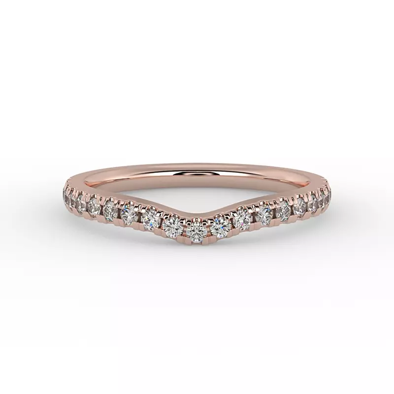 14K Rose Gold Aliya Pave Band