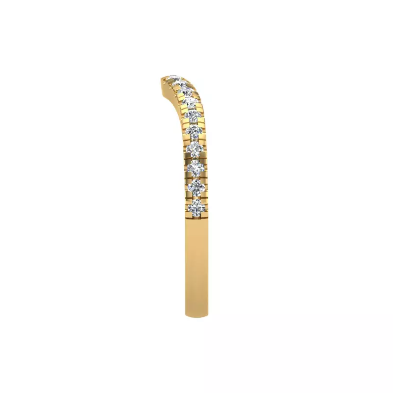 18K Yellow Gold Aliya Pave Band