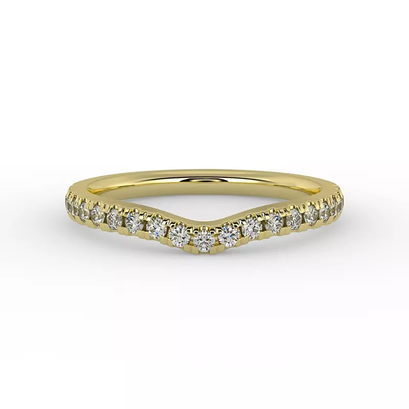 18K Yellow Gold Aliya Pave Band