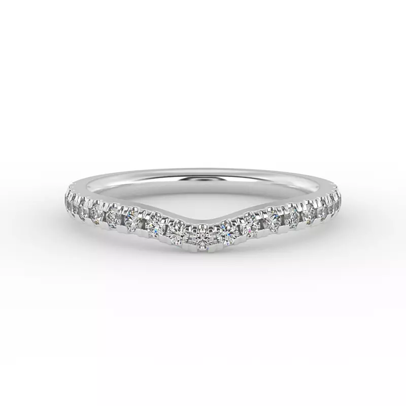 Platinum Aliya Pave Band