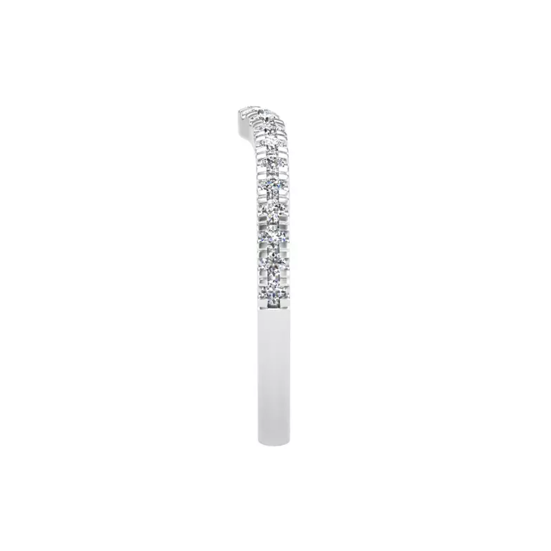 18K White Gold Jasmine Pave Band