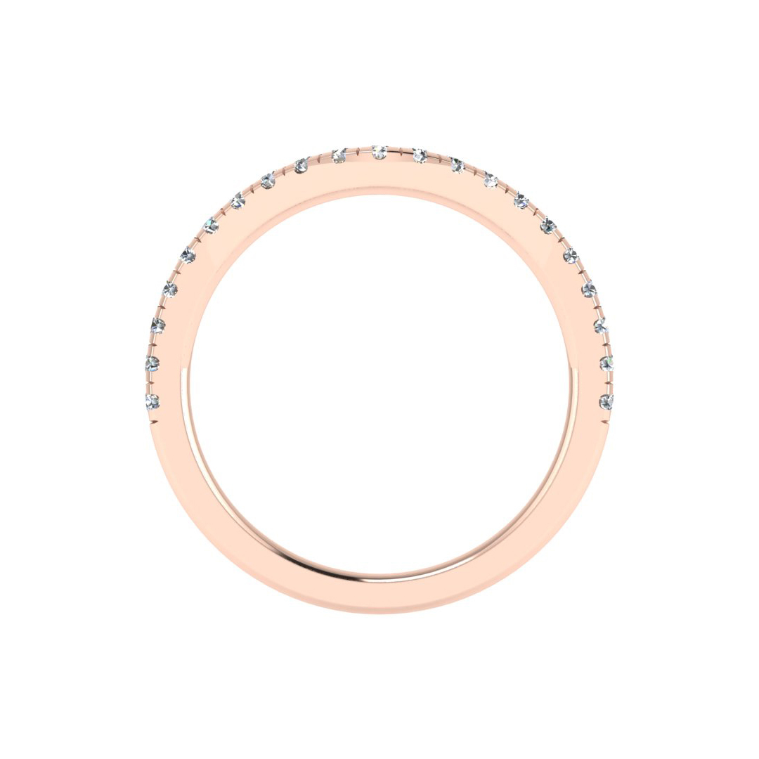 14K Rose Gold Amara Pave Band