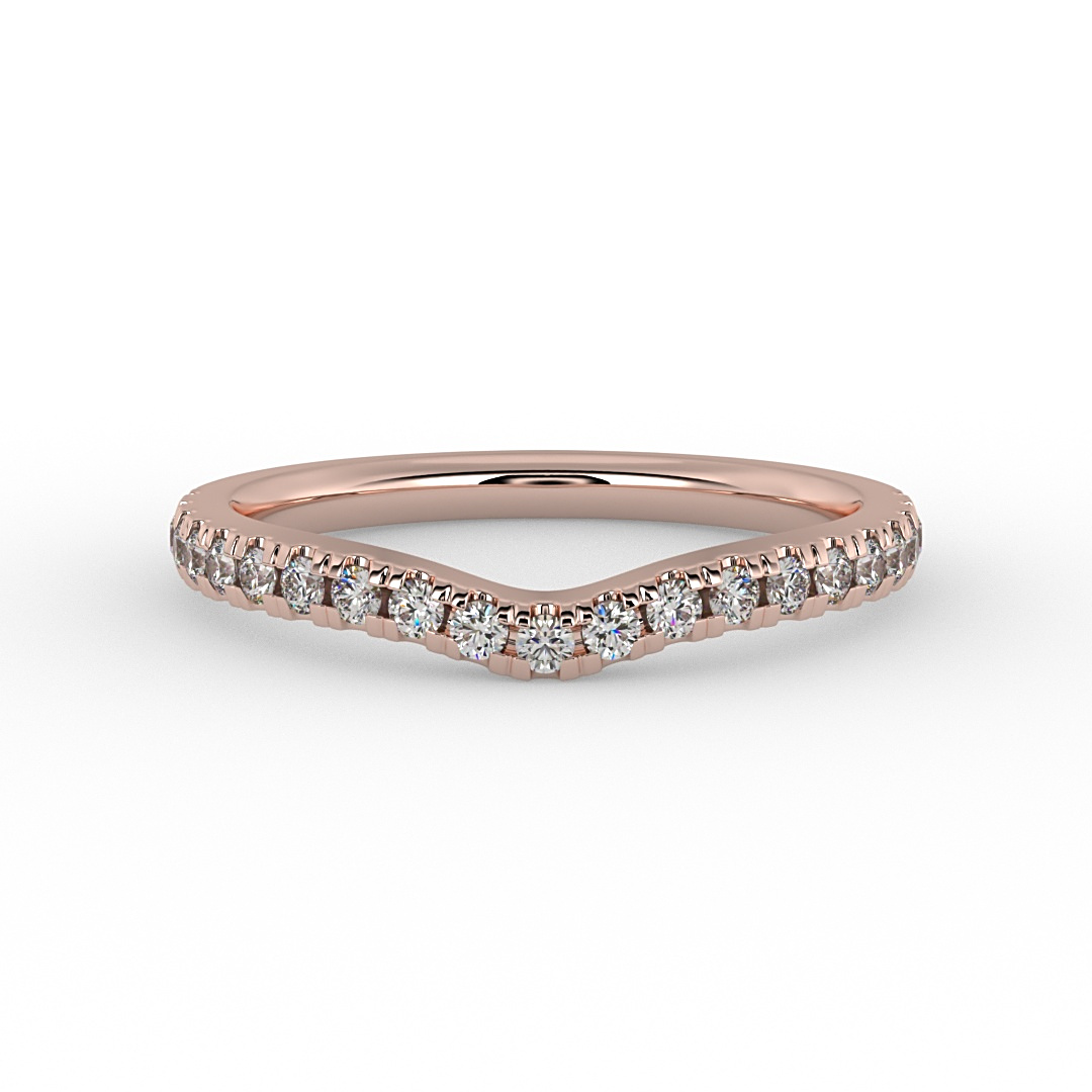 14K Rose Gold Amara Pave Band