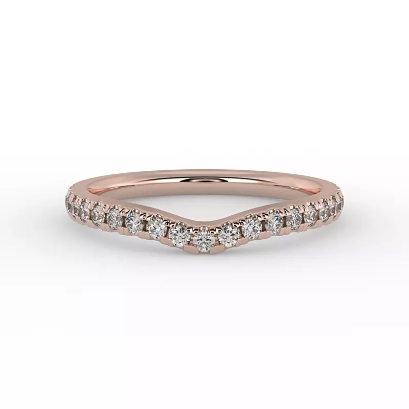 14K Rose Gold Brynlee Pave Band