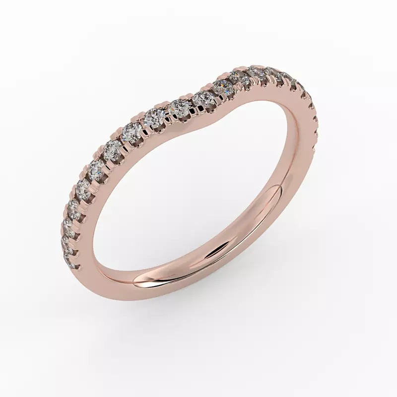 14K Rose Gold Brynlee Pave Band