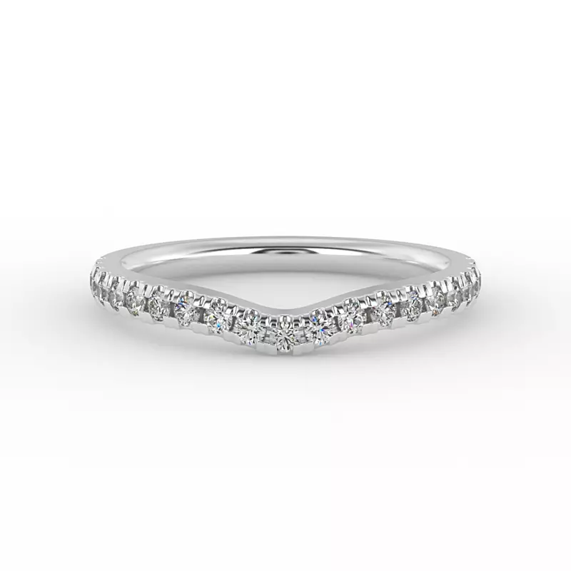 14K White Gold Teagan Pave Band