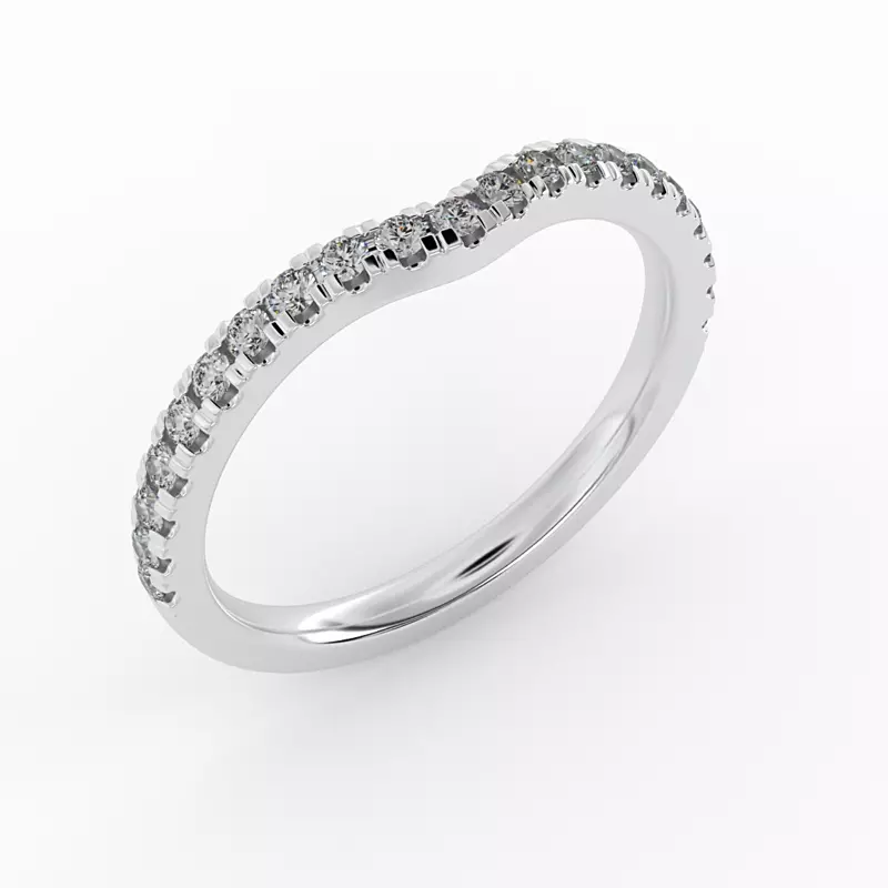 14K White Gold Jordyn Pave Band