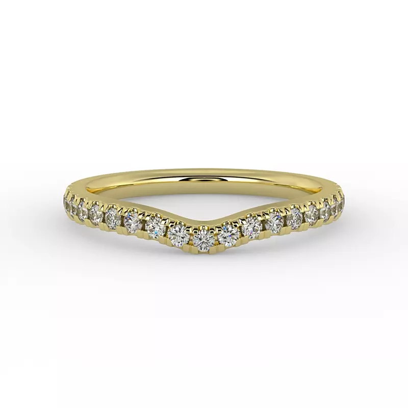 14K Yellow Gold Jordyn Pave Band