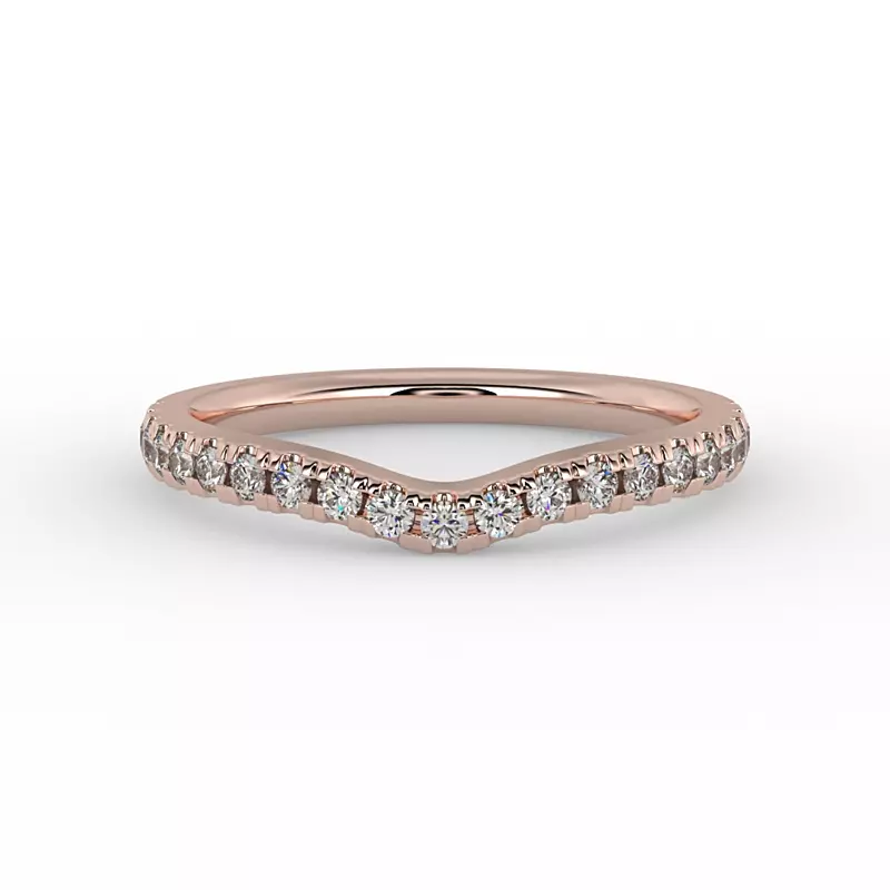 14K Rose Gold Alaina Pave Band