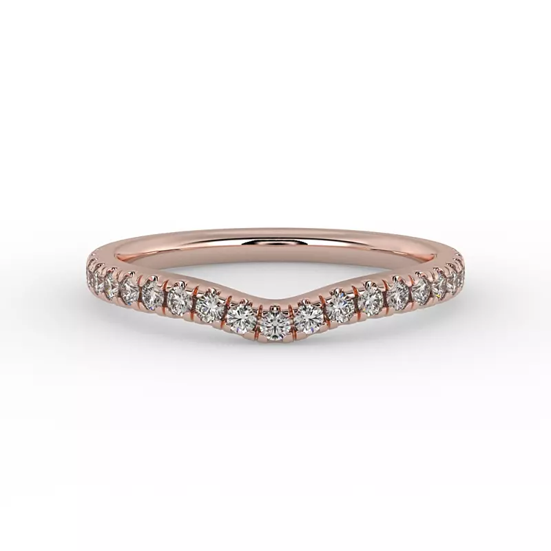 14K Rose Gold Summer Pave Band