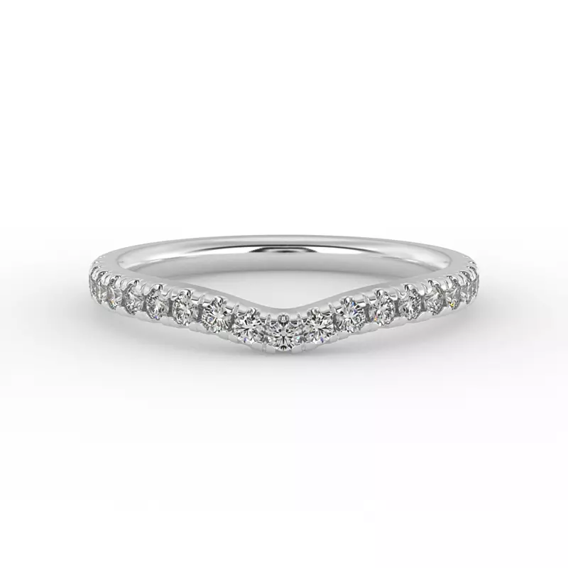 14K White Gold Summer Pave Band