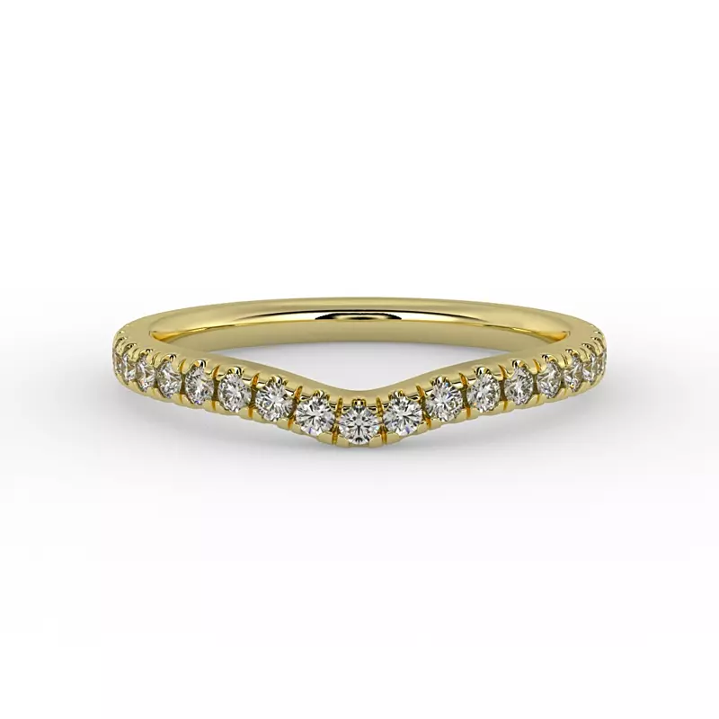 14K Yellow Gold Summer Pave Band