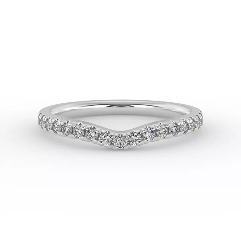 14K White Gold Rosalie Pave Band
