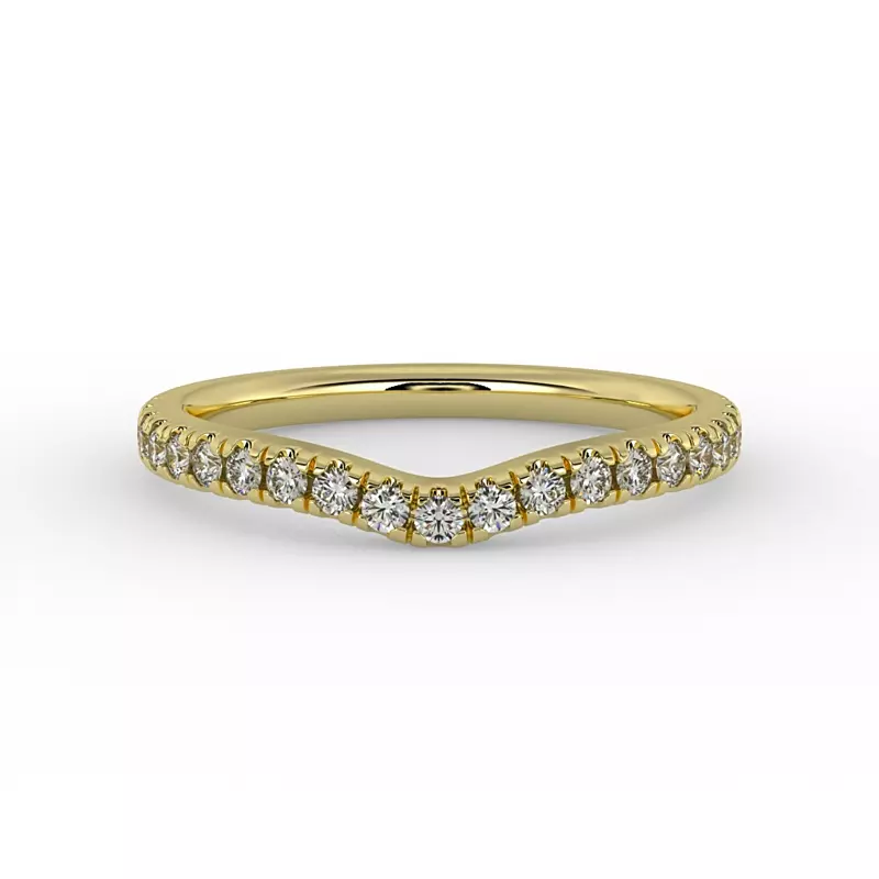 14K Yellow Gold Rosalie Pave Band