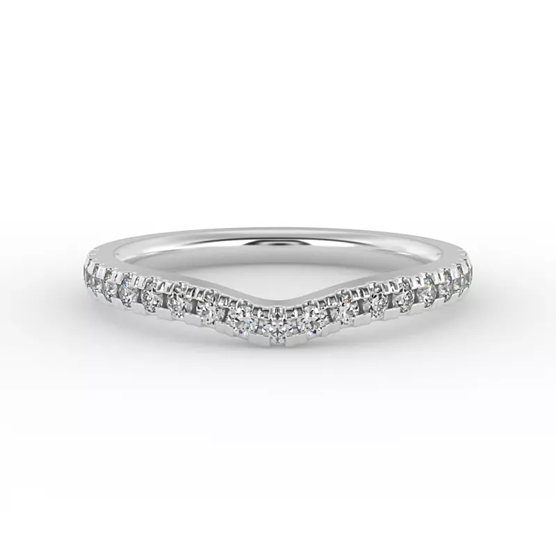 14K White Gold Alyssa Pave Band