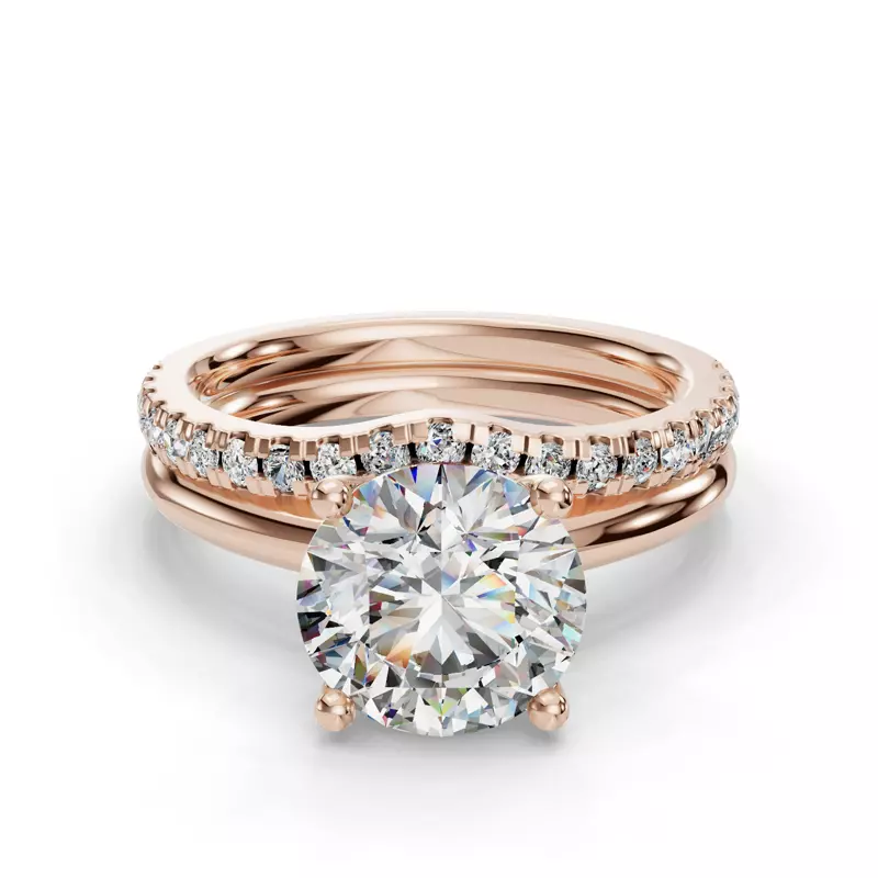 14K Rose Gold Norah Pave Band